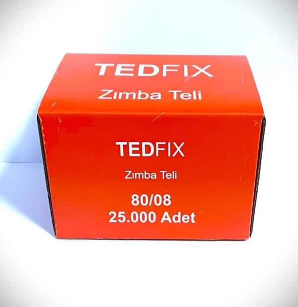 Zımba Teli Kutusu, Yüksek Kaliteli Ve Dayanıklı Malzemeden Üretilmiş, 25.000 Adetlik Paket.